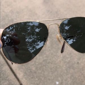 Black Aviator Ray Bans